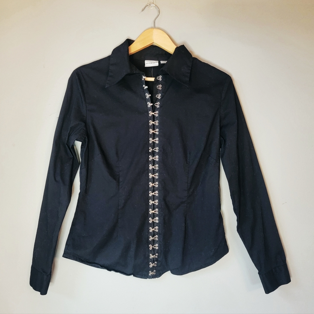 Goth Long Sleeve Top Size 8